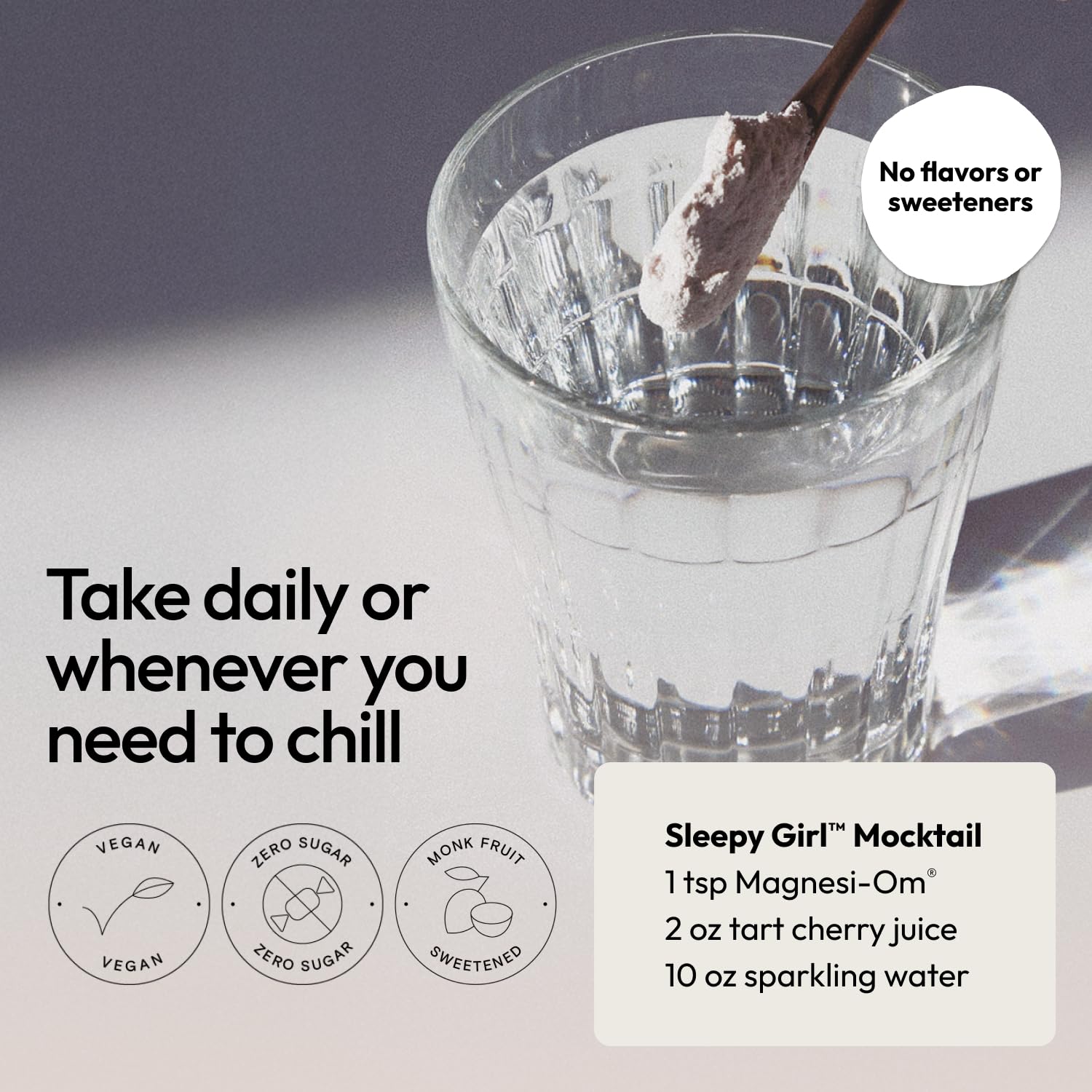 Moon Juice Magnesi-Om Magnesium Powder with L-Theanine | Sleep, Calm & Digestive Support | 30 Servings