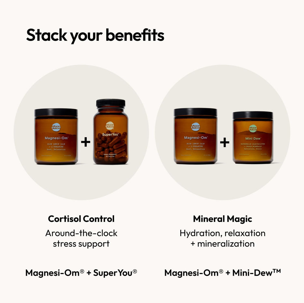 Moon Juice Magnesi-Om Magnesium Powder – Chelated Magnesium + L-Theanine for Rest, Relaxation & Regularity – Vegan & Non-GMO – Blue Lemon, 4.2 oz
