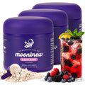 MoonBrew Nighttime Magnesium Sleepy Berry Smoothie – 3-Pack, Melatonin-Free Sleep Support with L-Theanine, Chamomile & Zinc Glycinate | 75 Servings