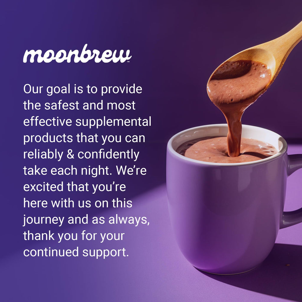 MoonBrew Nighttime Magnesium Sleepy Berry Smoothie – Melatonin-Free Sleep Support for Adults (25 Servings)