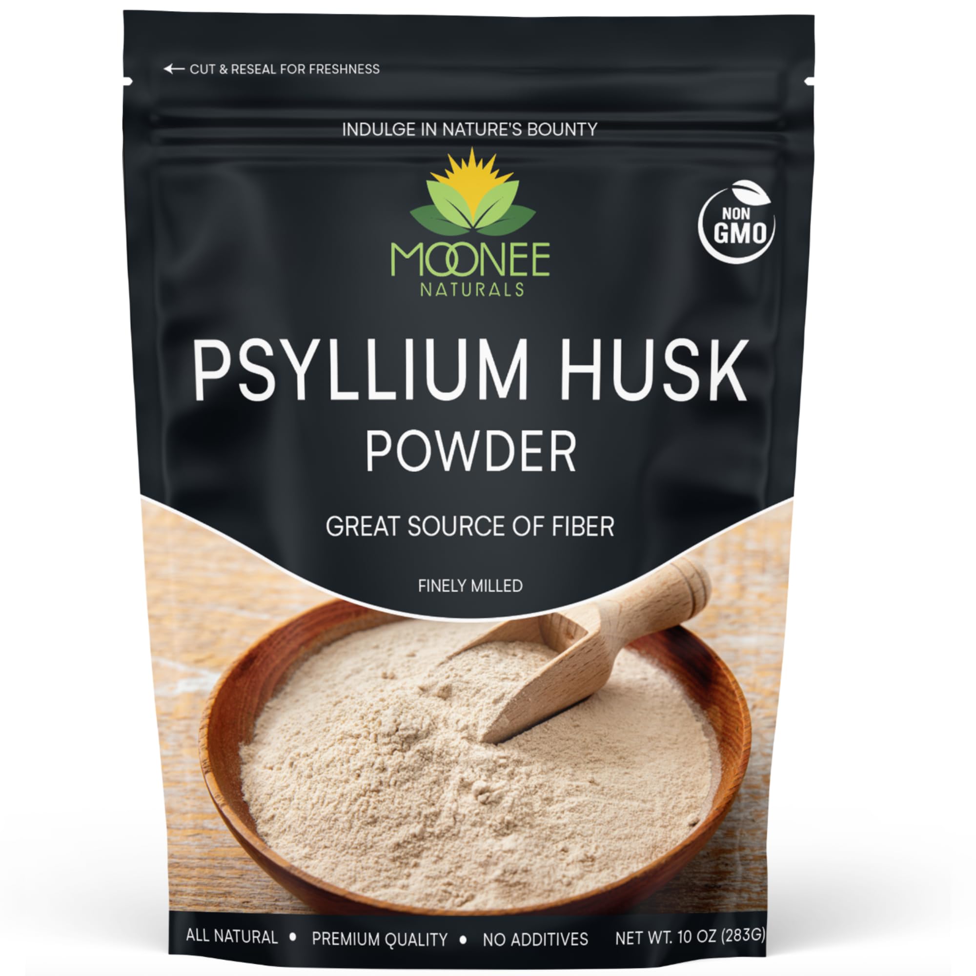 Moonee Naturals Psyllium Husk Powder - 10 oz, Gluten Free, Keto