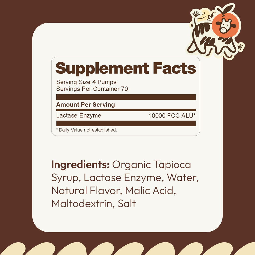 Moops Liquid Lactase Syrup 2oz – Fast Dairy Relief (10,000 FCC)