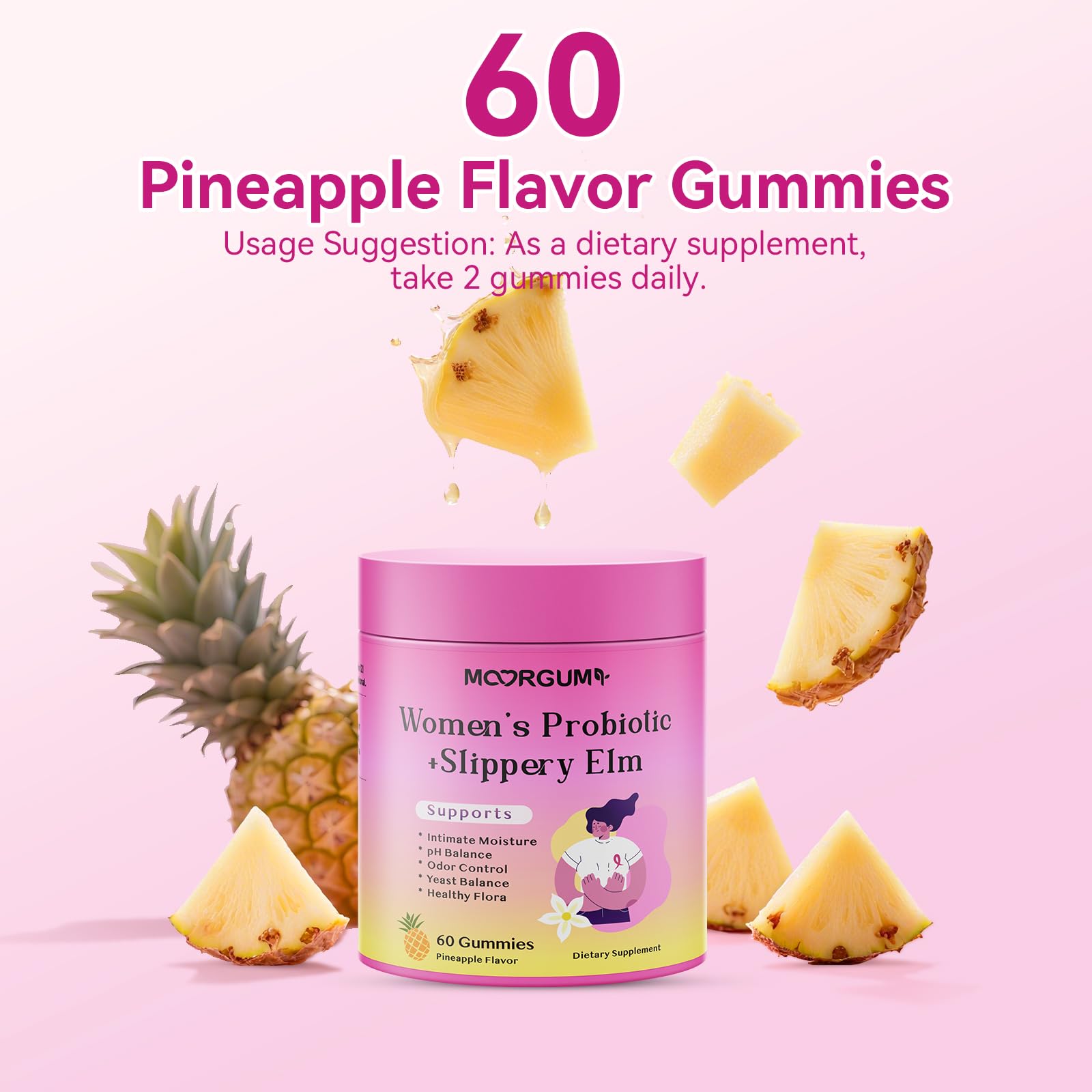 MOORGUMY Women's Probiotic Gummies – Gut Health & Intimate Support