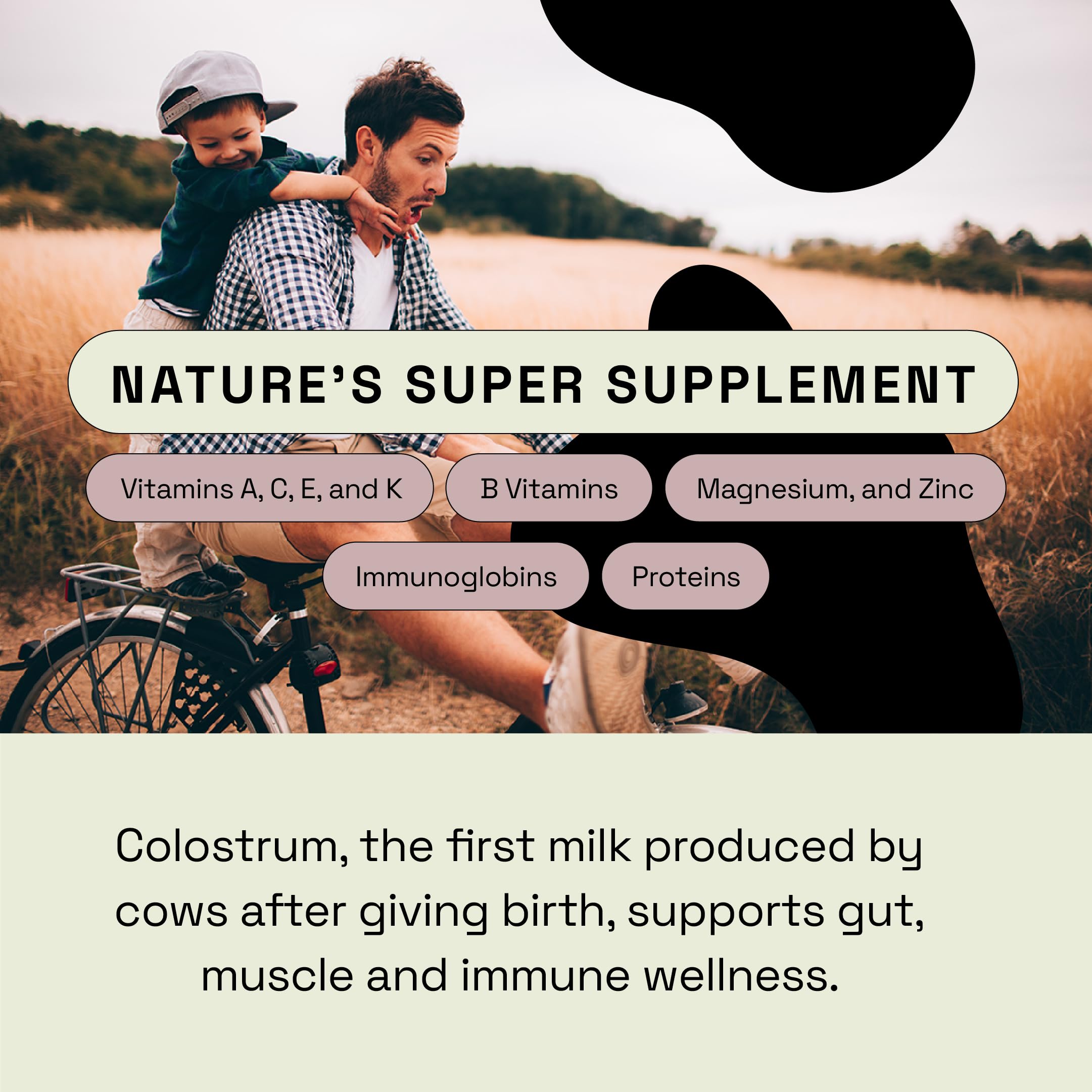 MOOVE Bovine Colostrum Capsules 1000mg – Grass-Fed Dutch Cows | Immune & Gut Support