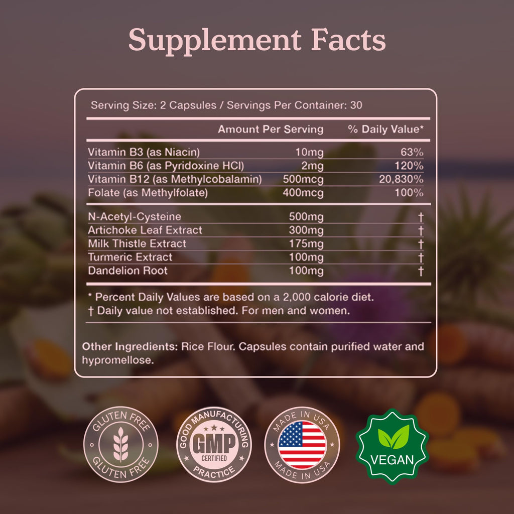 More. Longevity & Wellbeing Liver Support & Cleanse – Potent Extract-Based Formula with Antioxidants and Amino Acids – Liver Health & Digestive Balance – 60 Capsules (Made in USA)