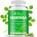 Moringa Capsules - Pure Moringa Powder 800mg per Serving | Rich in Antioxidants, Minerals & Vitamins | Green Superfood | 60 Capsules