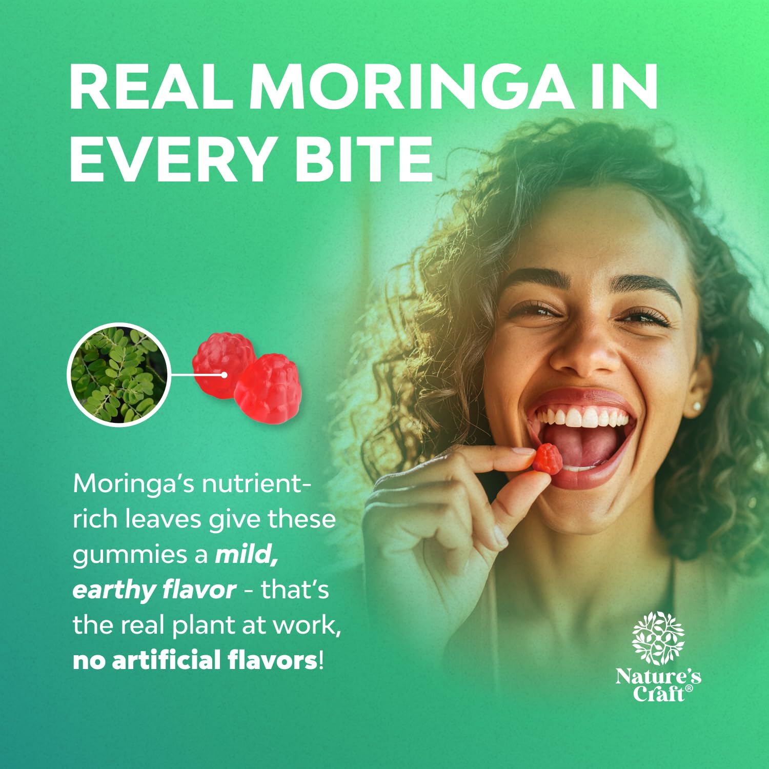 Extra Strength Moringa Gummies for Women – 10:1 Extract | Vegan Non-GMO