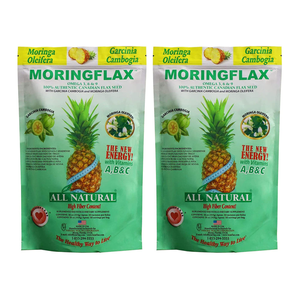 Moringflax Bag Formula – Natural Flax Seed with Garcinia & Moringa (16 oz, 2 Pack)