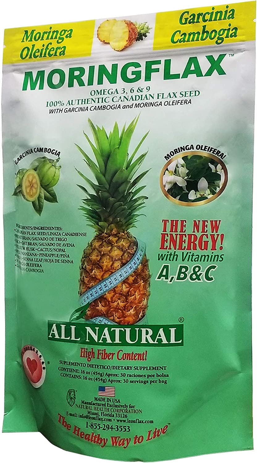 Moringflax Bag Formula – Natural Flax Seed with Garcinia & Moringa (16 oz, 2 Pack)