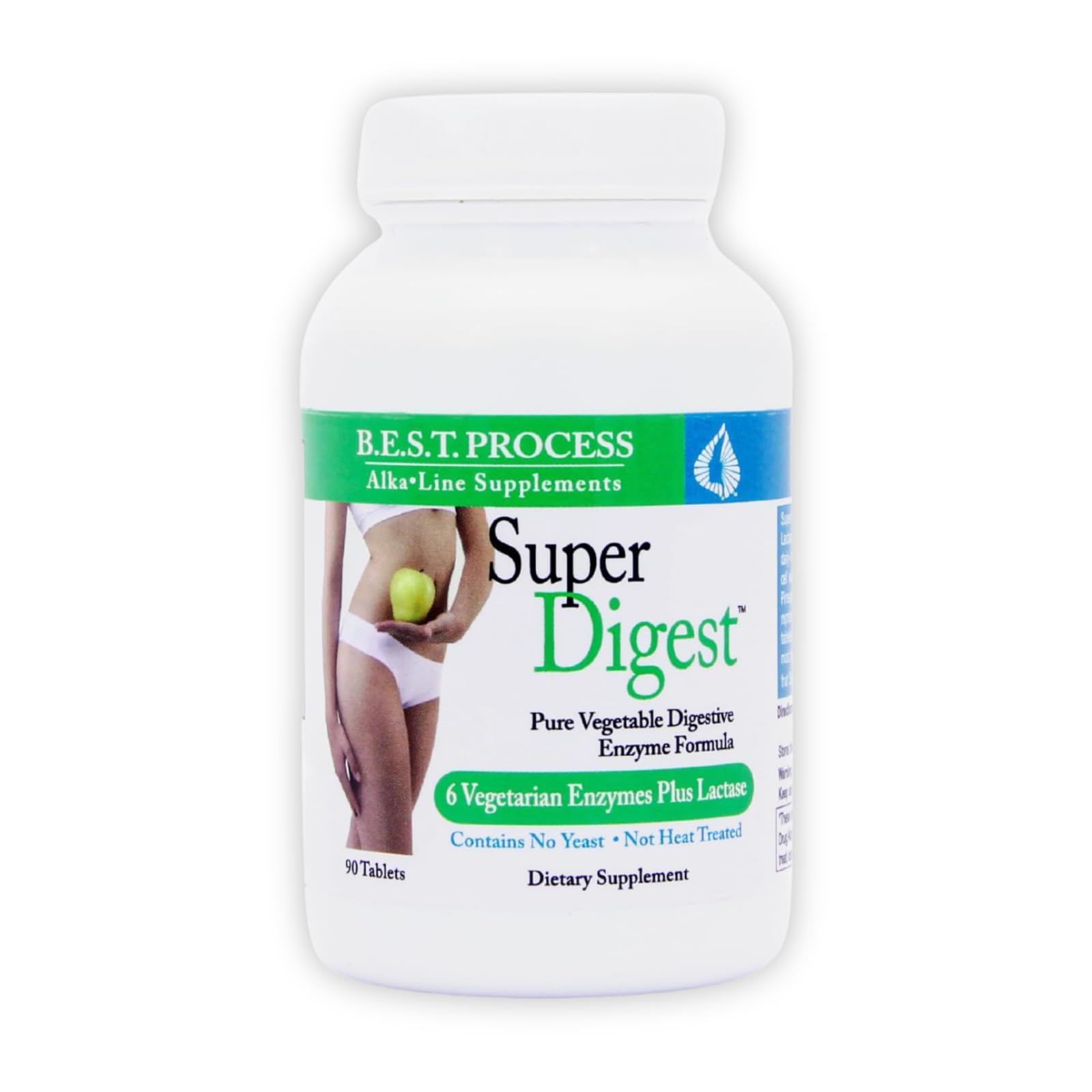 Morter HealthSystem SuperDigest – Multi-Enzyme Digestive Support with Alfalfa, Papain & Bromelain (Vegetarian Friendly)