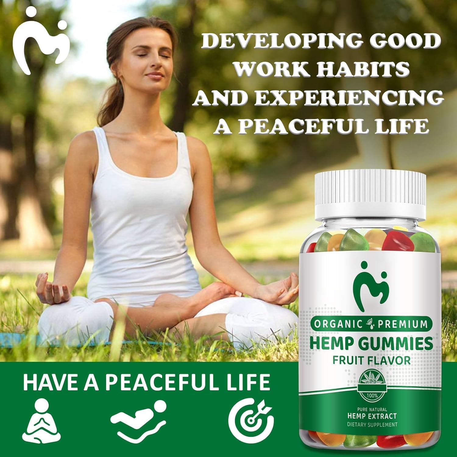 MOSRAY Hemp Gummies – Pain, Sleep & Anxiety Relief | Organic Extra Strength 3 Pack