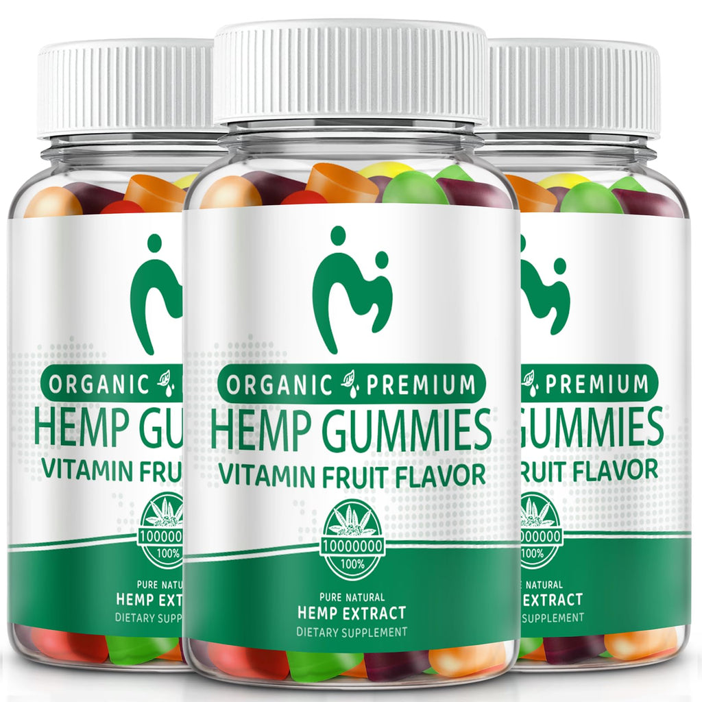 MOSRAY Hemp Gummies – Pain, Sleep & Anxiety Relief | Organic Extra Strength 3 Pack