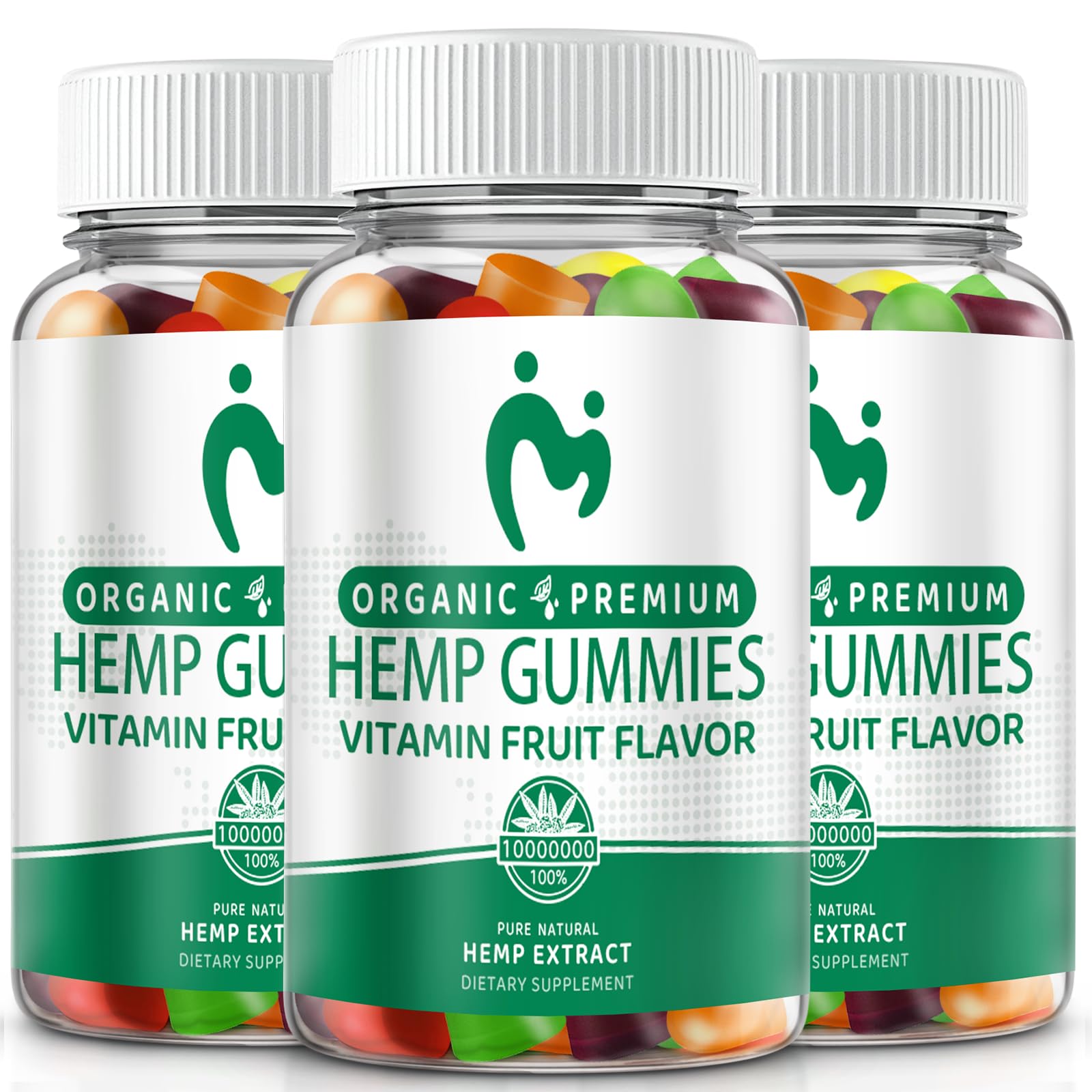 MOSRAY Hemp Gummies – Pain, Sleep & Anxiety Relief | Organic Extra Strength 3 Pack