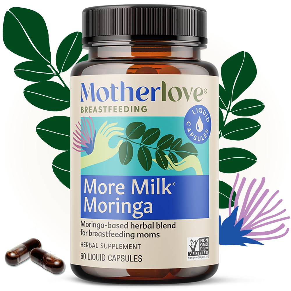 Motherlove More Milk Moringa – Lactation Supplement (Vegan, Non-GMO)