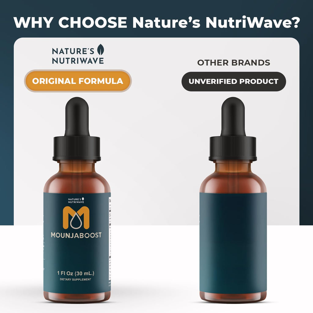 Mounjaboost – Natural Herbal Liquid Supplement with 6 Botanicals | 30 mL, Made in USA, GMP-Certified, Non-GMO