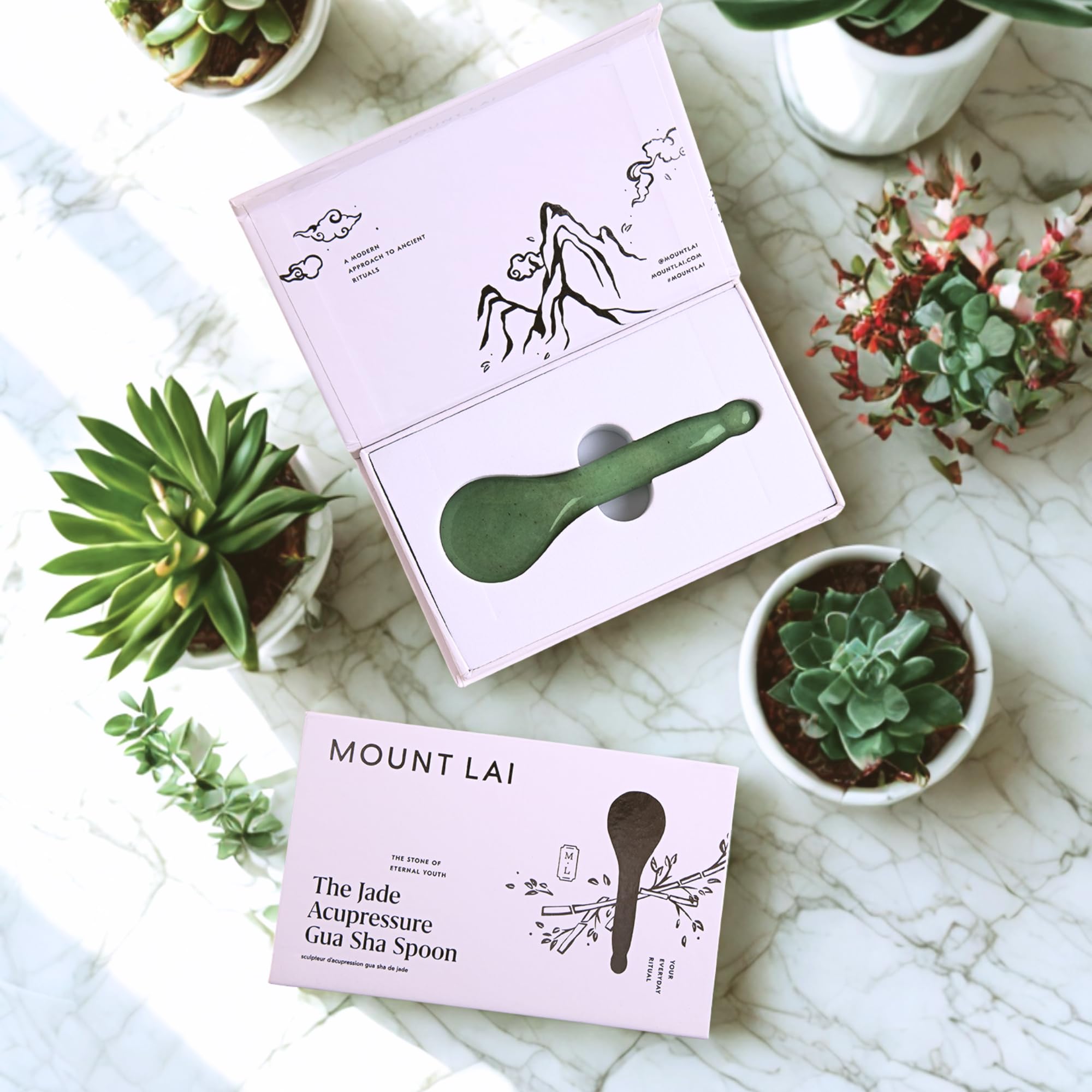 Mount Lai - The Gua Sha Facial Lifting Tool Amethyst Gua Sha Spoon