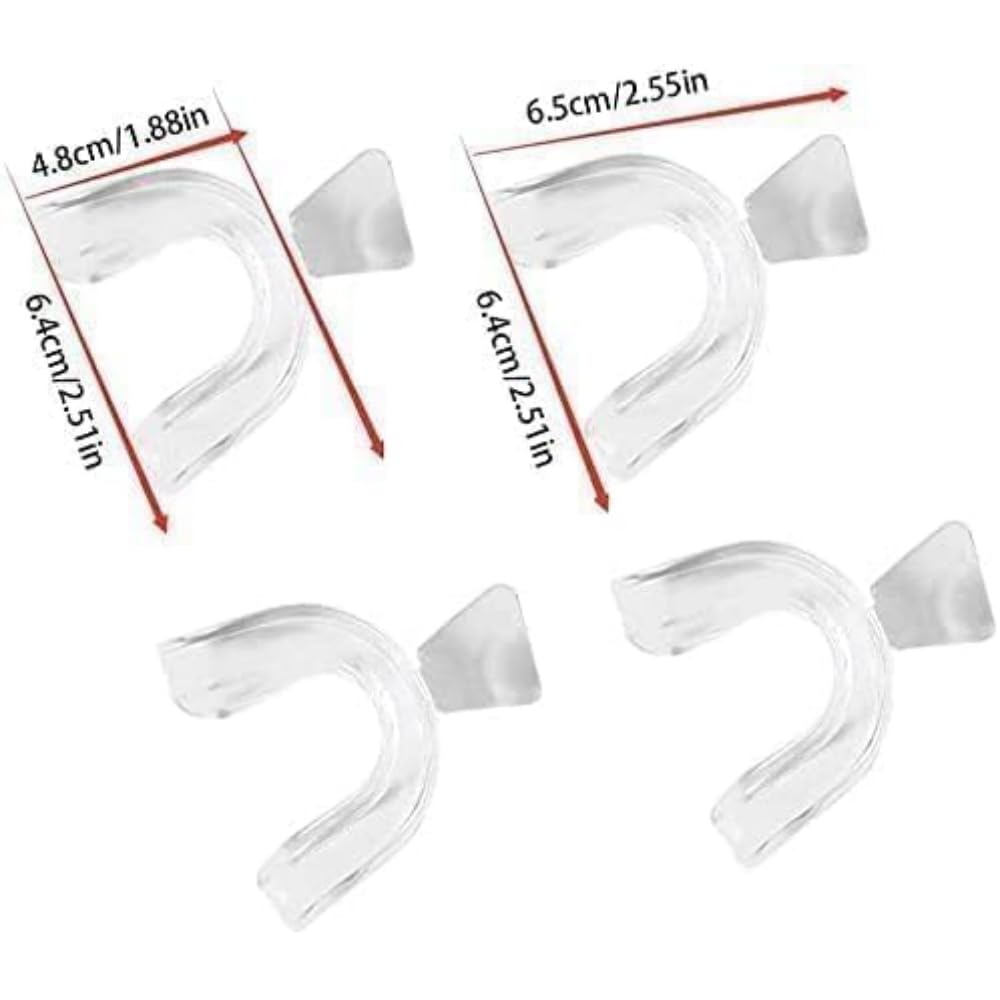 4Pcs Transparent Silicone Mouth Guards – Bruxism & Bleaching Tray (Multi-Pack)