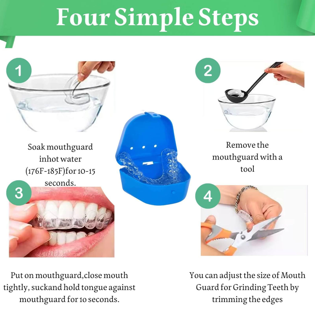 Mouth Guard for Clenching Teeth at Night – 4 Pack Night Guards