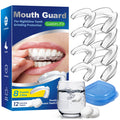 Mouth Guard for Teeth Grinding at Night – Bruxism Night Guard (8 Pack) with 12 Cleaning Tablets
