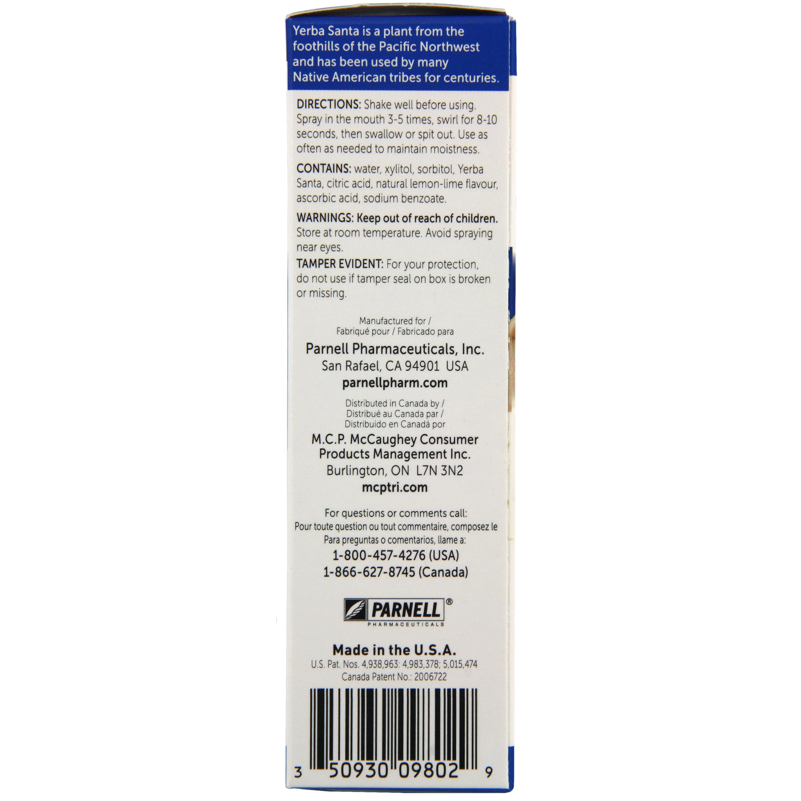 Mouth Kote Dry Mouth Spray 2 oz | Yerba Santa Formula, Xylitol