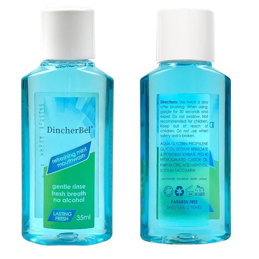 Travel Size Mouthwash 35ml Mint – Portable 288-Pack Mini (Mint)