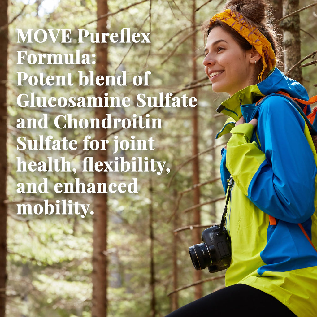 Move Pureflex Glucosamine Chondroitin – Joint Support Supplement (120 Capsules, 2-Pack)