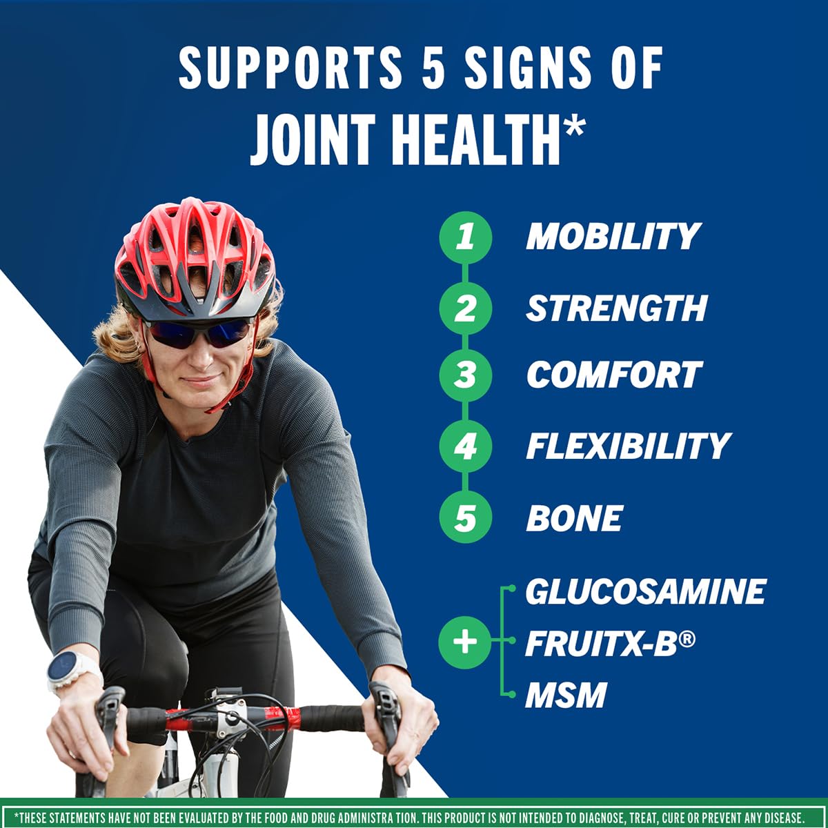Move Free Advanced Glucosamine Chondroitin MSM Joint Support Supplement – Supports Mobility, Comfort, Strength, Flexibility & Bone (120 Tablets/40 Servings, 2 Pack)