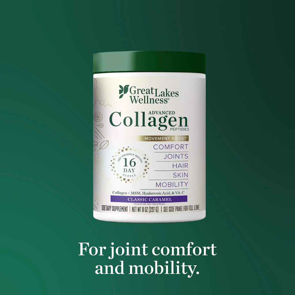 Great Lakes Wellness Movement Boost Collagen Peptides – Caramel, Non-GMO, Keto, 8 oz