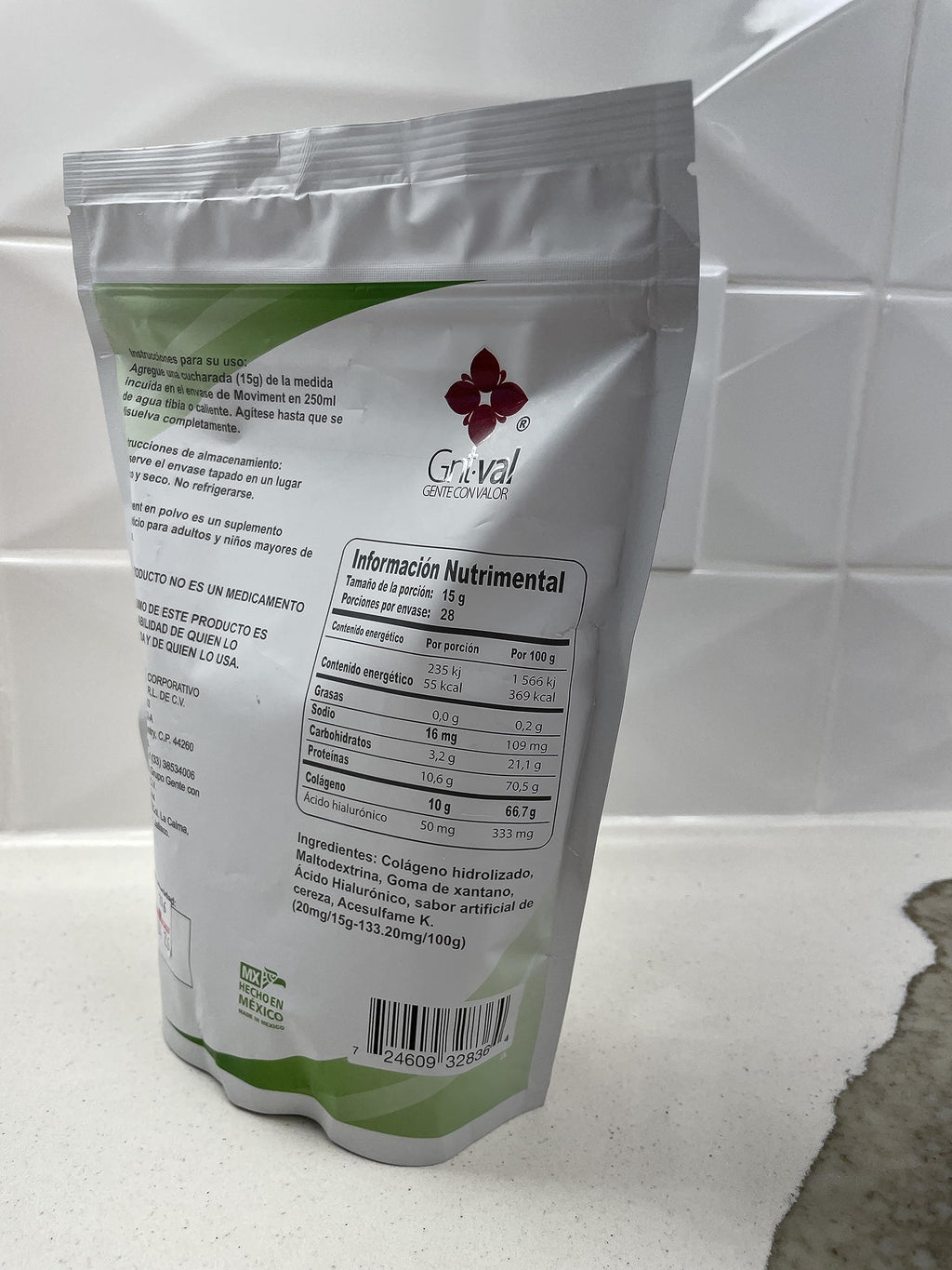 Moviment: Hydrolyzed Collagen + Hyaluronic Acid – Sugar-Free Cherry Flavor