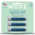 MOXE Migraine Relief Nasal Inhalers – Portable Pure Essential Oils (3 Pack)