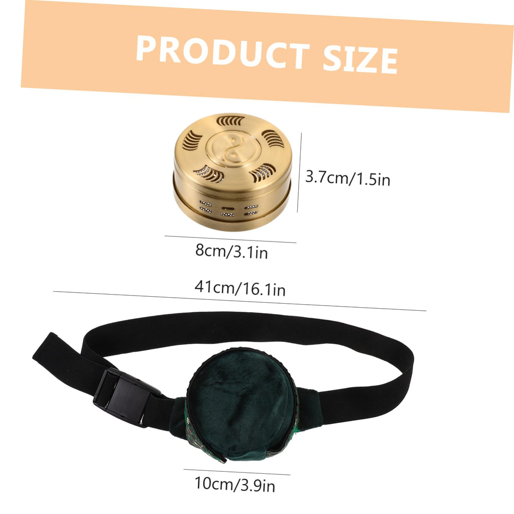 2-Piece Moxibustion Box Set with Velvet Smoke Filter – Copper Moxa Burner for Full-Body Use