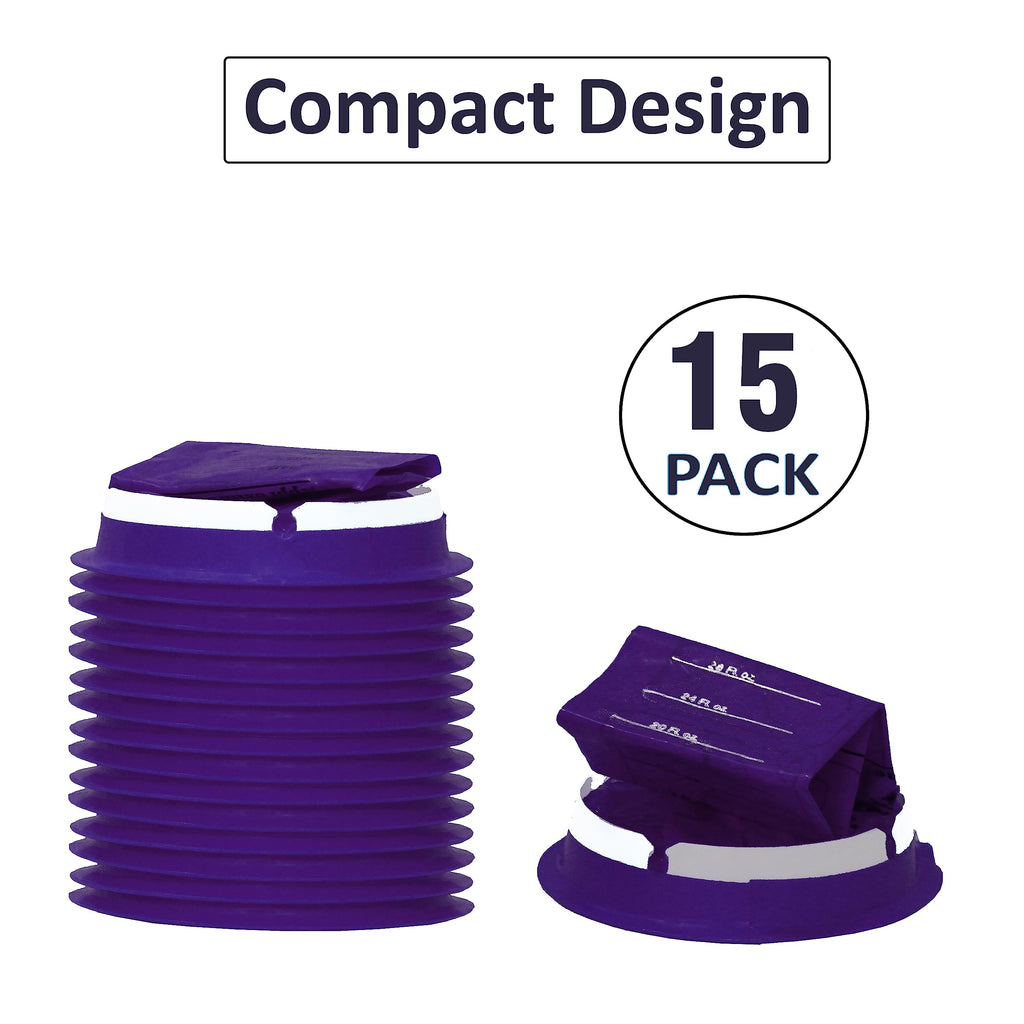 MP Mozzpak Vomit Bags Disposable 15 Pack – 1000ml Medical-Grade Emesis Bags, Leak-Proof Travel Puke Bags