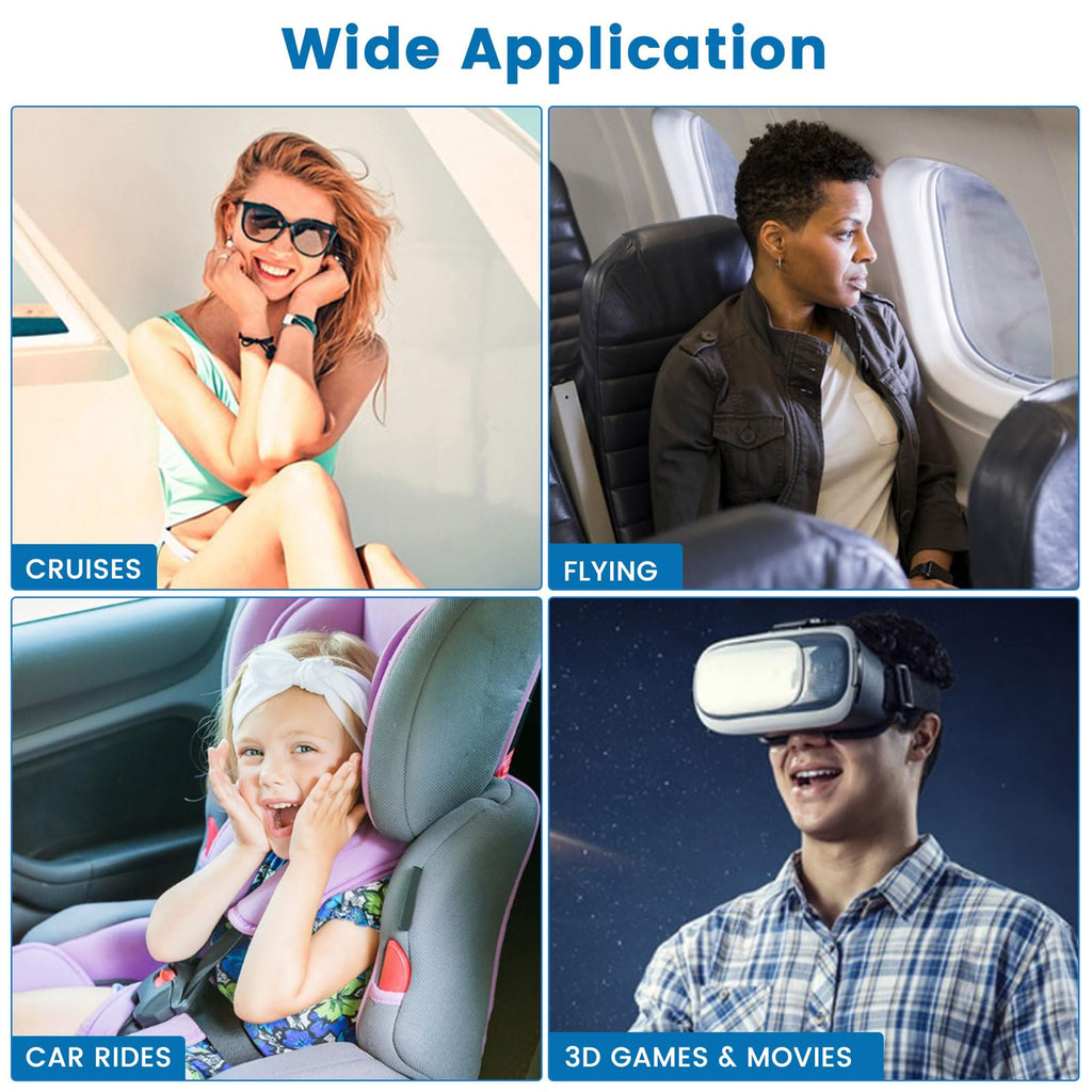 MQ 14ct Motion Sickness Patches — Non-Drowsy Travel Relief for Car, Plane, Cruise