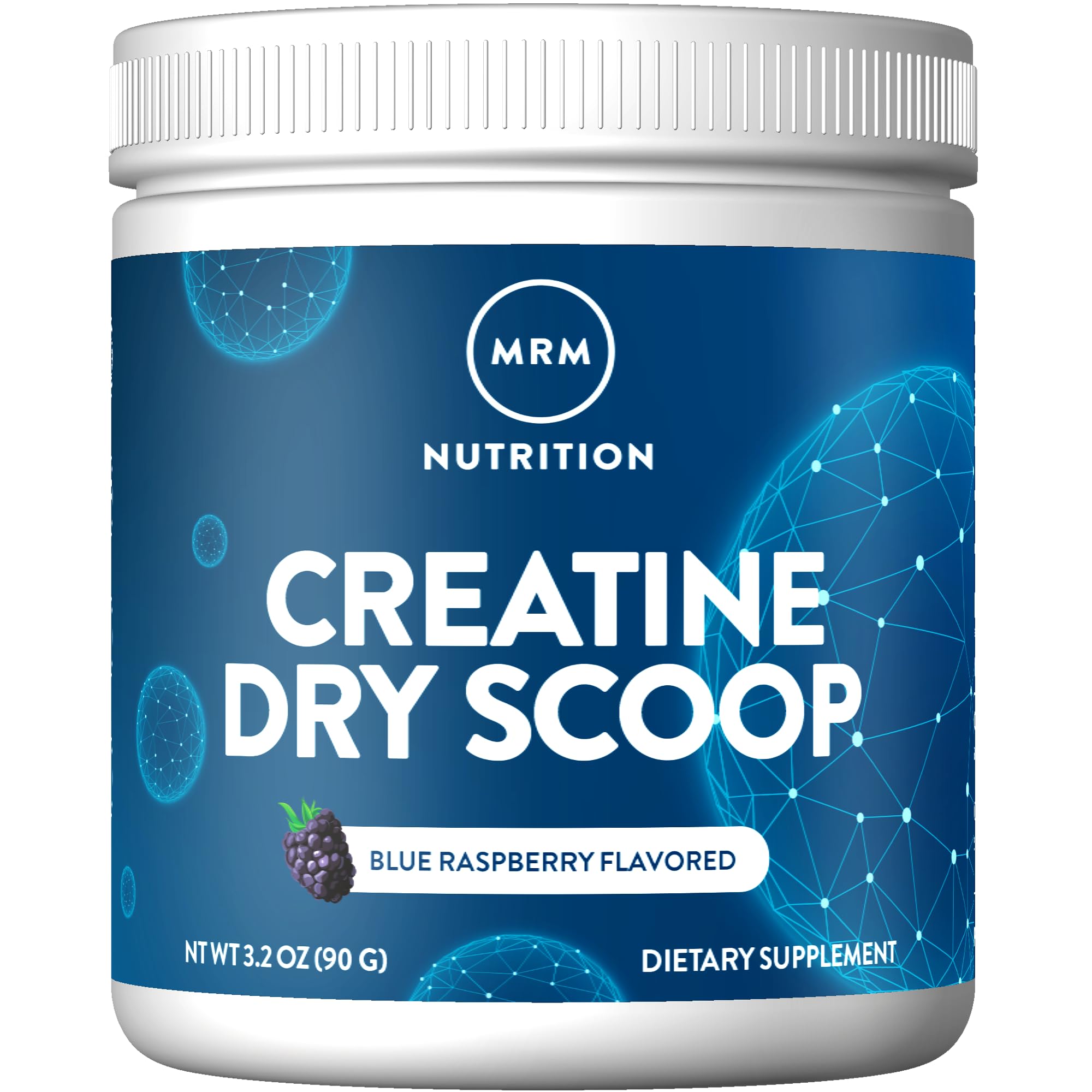 MRM Creatine Dry Scoop Blue Raspberry - Creatine Monohydrate Supplement