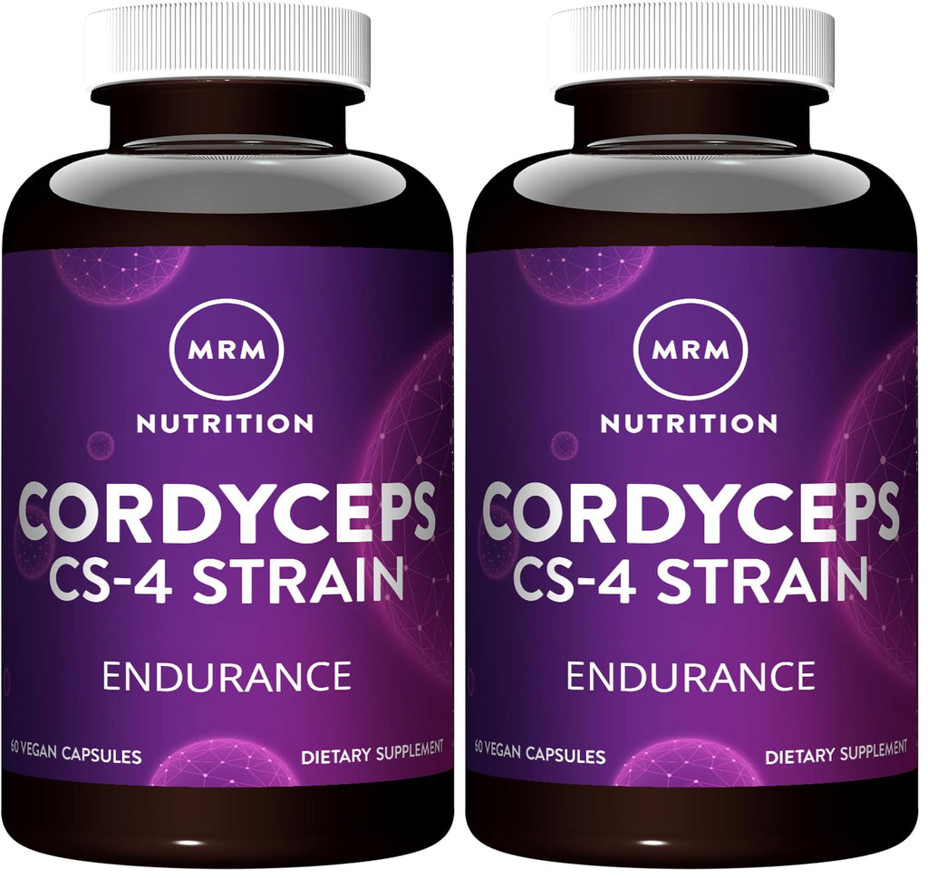 MRM Cordyceps CS-4 | Endurance & Adaptogens | Vegan, 60 Servings (Pack of 2)