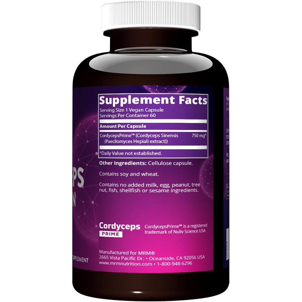 MRM Cordyceps CS-4 | Endurance & Adaptogens | Vegan, 60 Servings (Pack of 2)