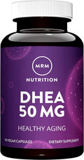 MRM Nutrition DHEA 50mg – Healthy Aging, Micronized for Absorption, Memory & Mood | HPLC Tested, Gluten-Free, Vegan, Non-GMO | 90 Servings