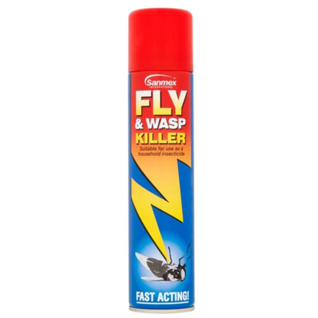 12 x Sanmex Fly & Wasp Killer 300Ml