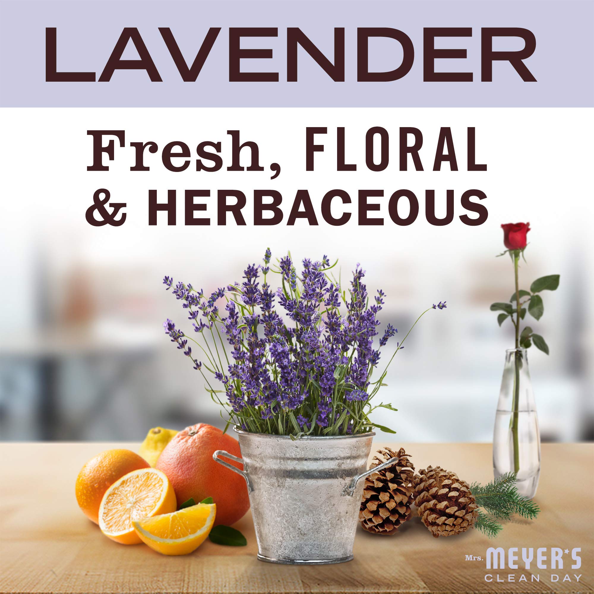 MRS. MEYER'S CLEAN DAY Lavender Soy Tin Candle - 12 Hour Burn Time, 2.9 Oz