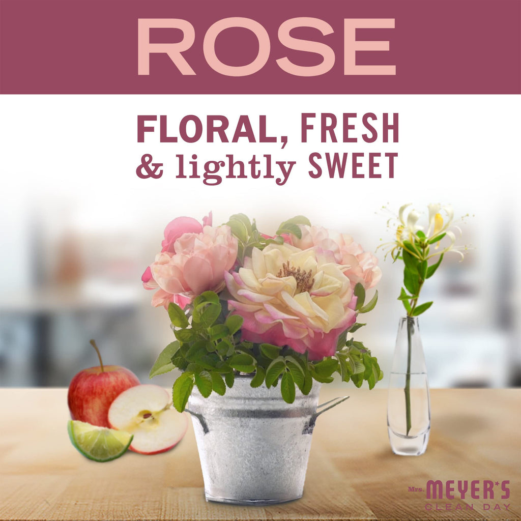Mrs. Meyer's Clean Day Rose Soy Tin Candle – 12-Hour Burn, 2.9 oz