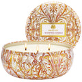 M&SENSE Basil Flower Scented Candles | 3 Wick Soy Tin, 40+ Hr Burn