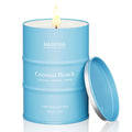M&SENSE Coconut Beach Scented Candle – 11.3oz Soy Wax, 70 Hour Burn Time