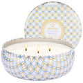 M&SENSE Coconut Beach Scented Candles | 3 Wick Soy Tin – 40+ Hour Burn, 100% Natural Vegan Wax
