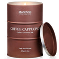 M&SENSE Coffee Cappucina Soy Wax Candle – 21.2oz, 120h Burn, Gift Box