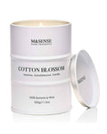 M&SENSE Cotton Blossom Scented Candle – Natural Soy Blend, Aromatherapy for Relaxation (100–120h Burn)