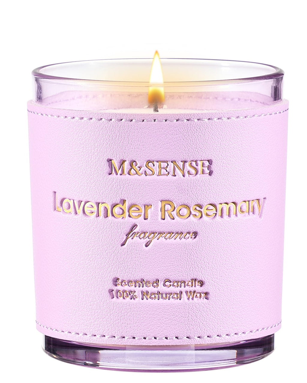 M&SENSE Lavender Rosemary Scented Candles | Vegan Soy 10oz, 42h Burn