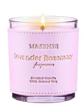 M&SENSE Lavender Rosemary Scented Candles | Vegan Soy 10oz, 42h Burn