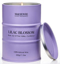 M&SENSE Lilac Blossom Soy Candle – 11.3oz, 70-Hour Burn, Aromatherapy & Relaxation