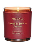 M&SENSE Neroli Saffron Scented Candle – Vegan Soy Wax, 10oz, 42-Hour Burn Time