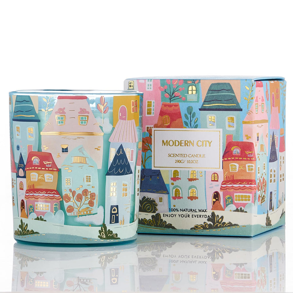 M&SENSE New York City Scent Soy Wax Candle – 10.2 oz | Non-Toxic Home Fragrance